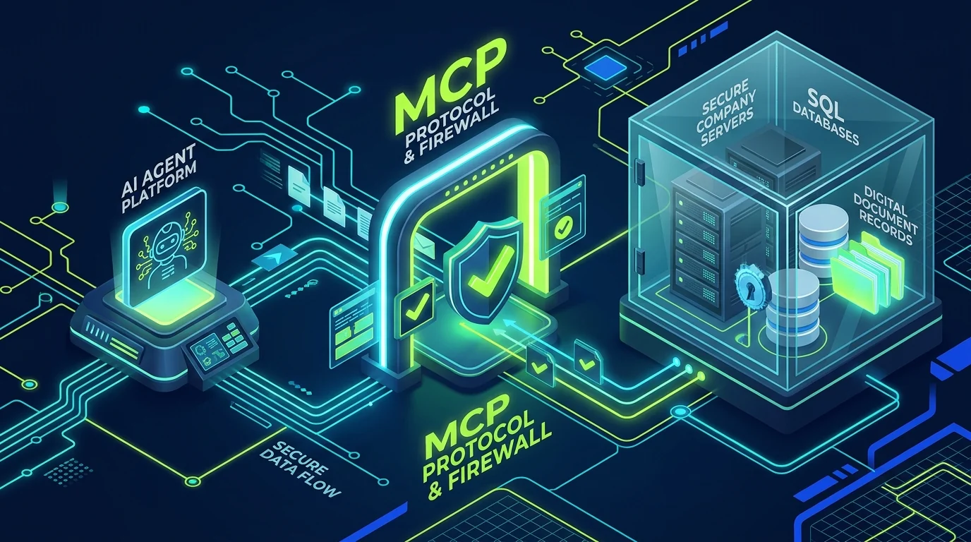 Arquitectura de seguridad con Protocolo MCP y Cortafuegos para Agentes de Inteligencia Artificial en empresas