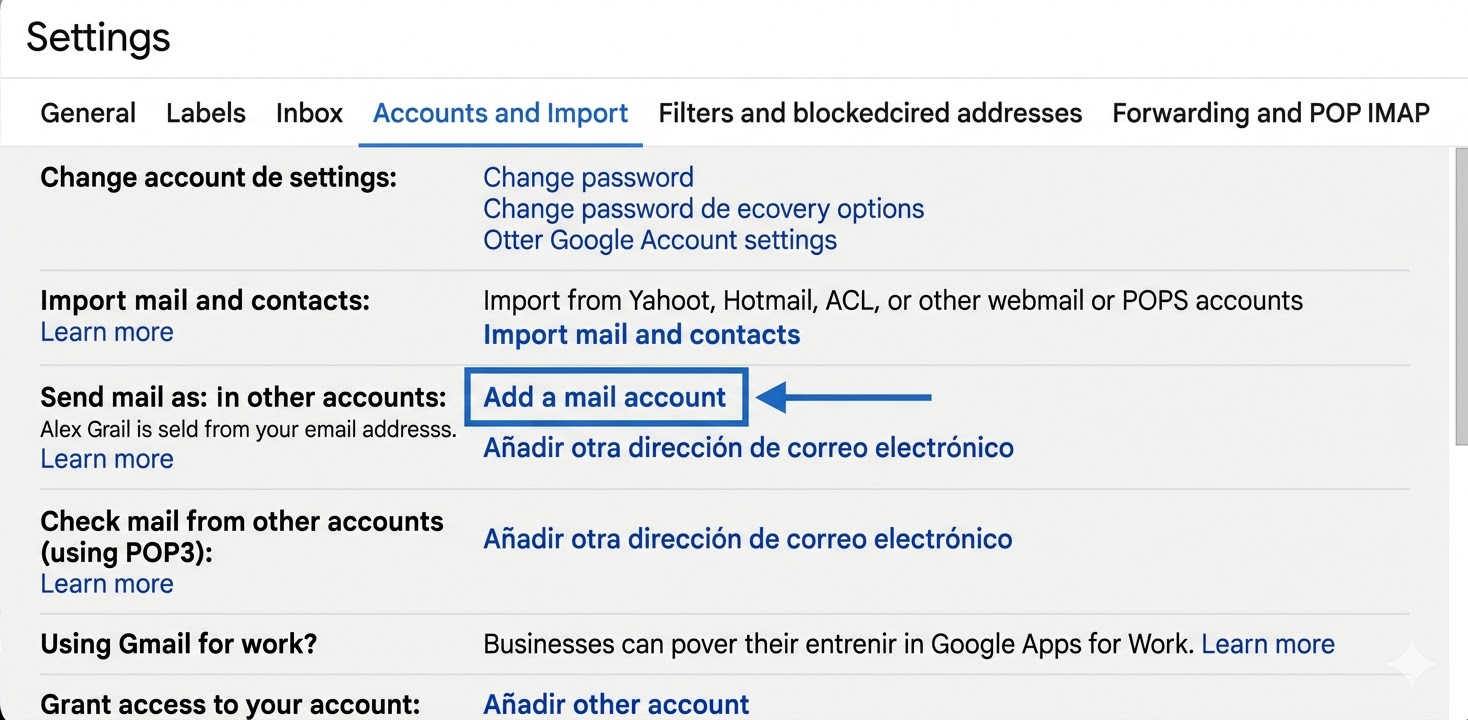 Configuración Cuentas e Importación de Gmail